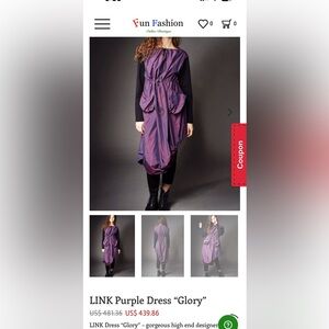 Link by Ogi Antunac Lagenlook Black Dolman Tunic $470